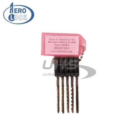 Aerolock AeroLock: Mercedes 2-Track S34YS-P Space & Depth Keys (MER4) AER-MER4